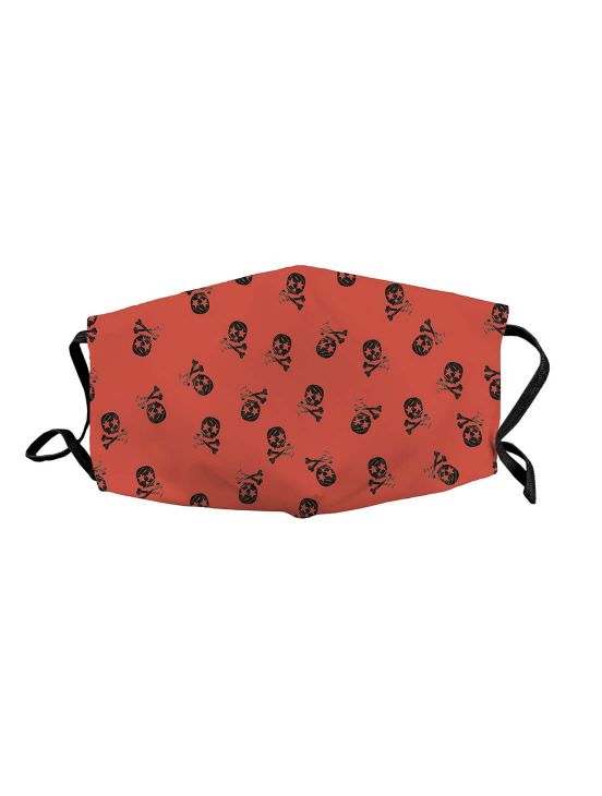 Máscara de criança de crânioVermelho