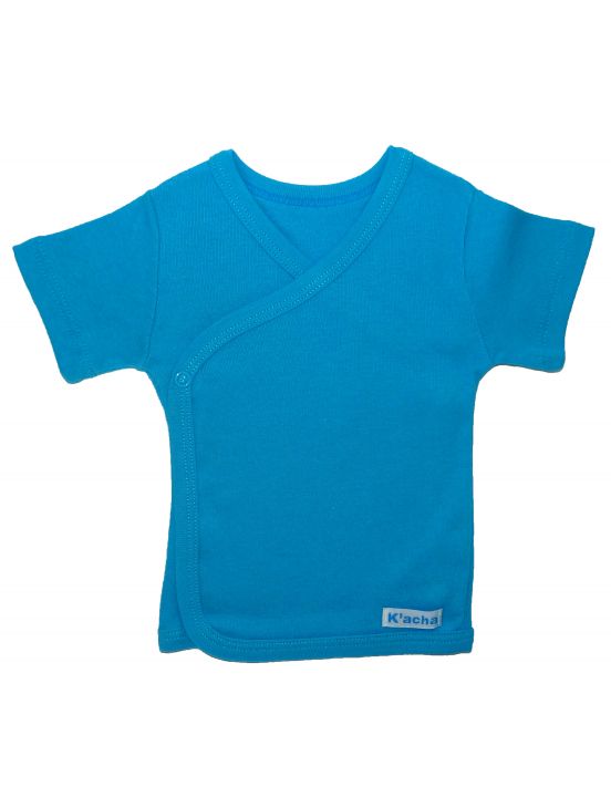 T-shirt cross short sleeve Turquoise
