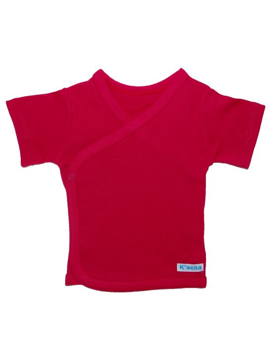 T-shirt manga curta crossoverFúcsia