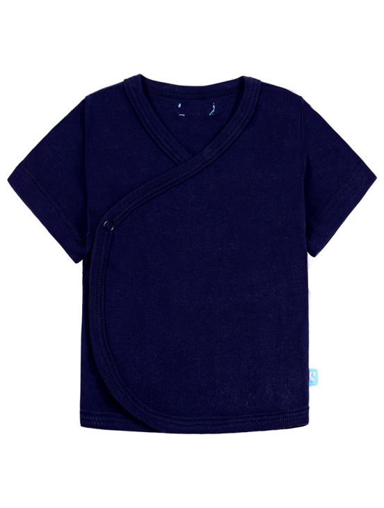 Crossover short sleeve t-shirtNavy blue