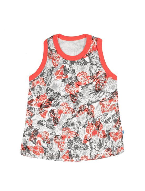 Vestido listrado mikoakanNovo coral