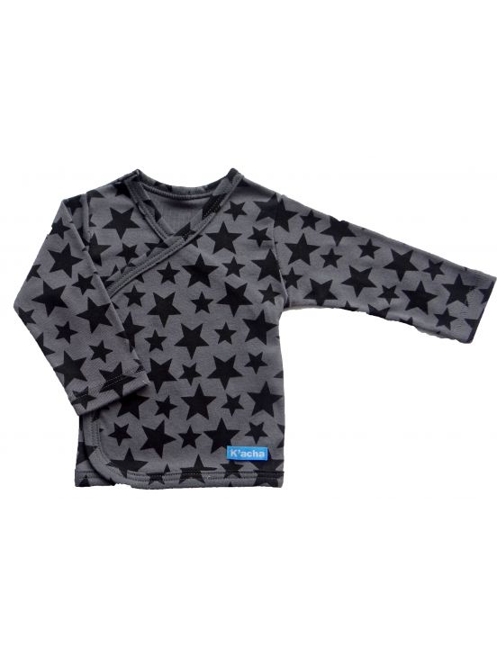 Camiseta cruzada m-l stars Gris oscuro