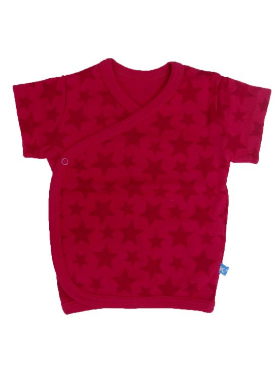 Crossover short sleeve stars t-shirtFuchsia