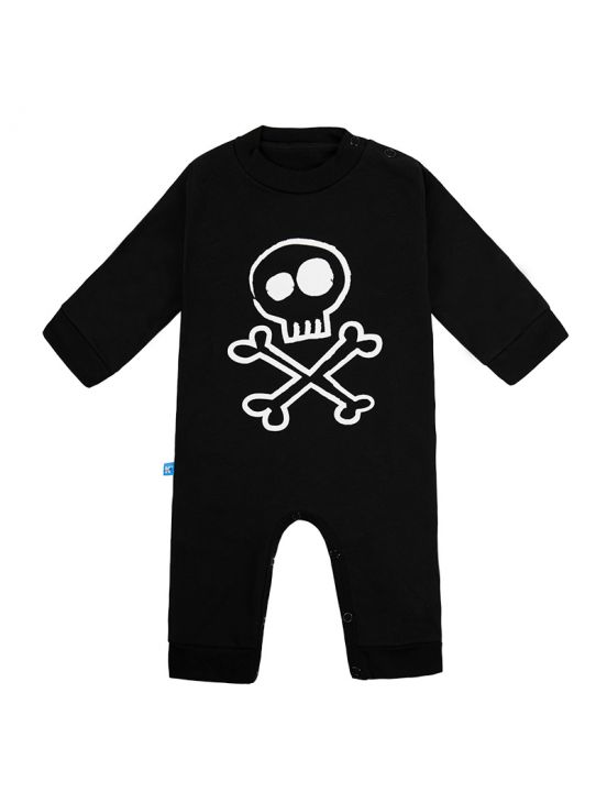 Trick plush romperBlack