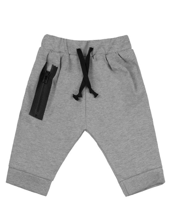 Zipper trousersMarbled gray