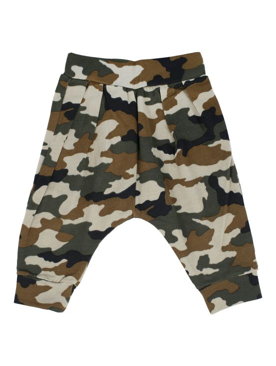 Camouflage bombacho trousersOlive green