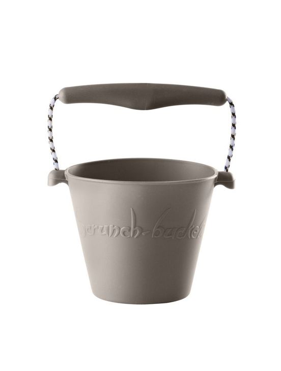 Cubo playa silicona Gris claro