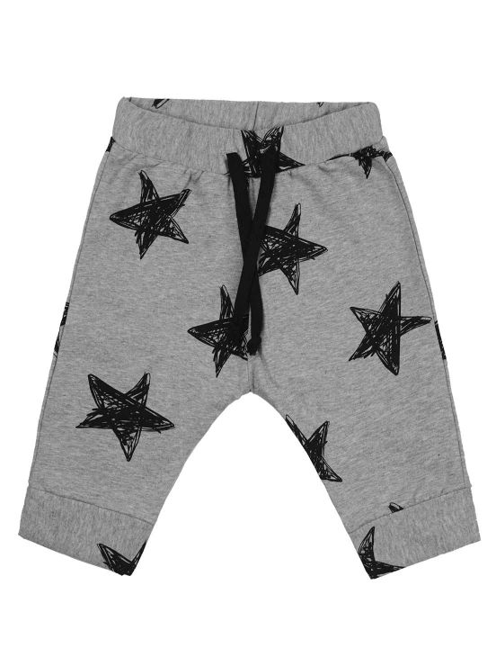 New star plush bloom trousersMarbled gray