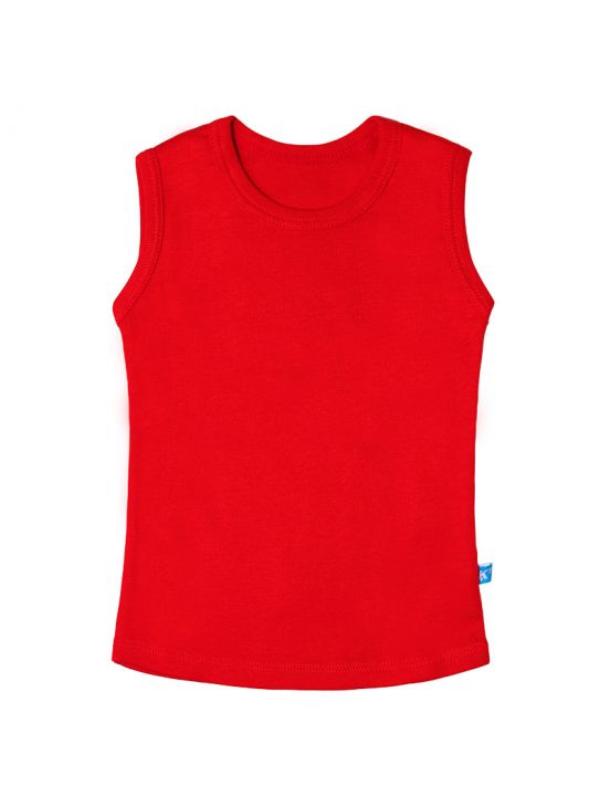 Camiseta sin mangas Rojo