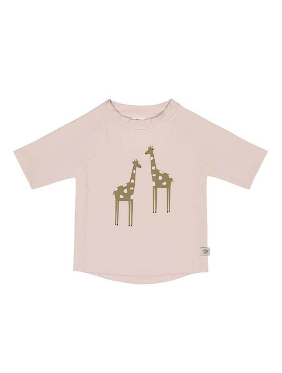 T-shirt giraffaBastone rosa