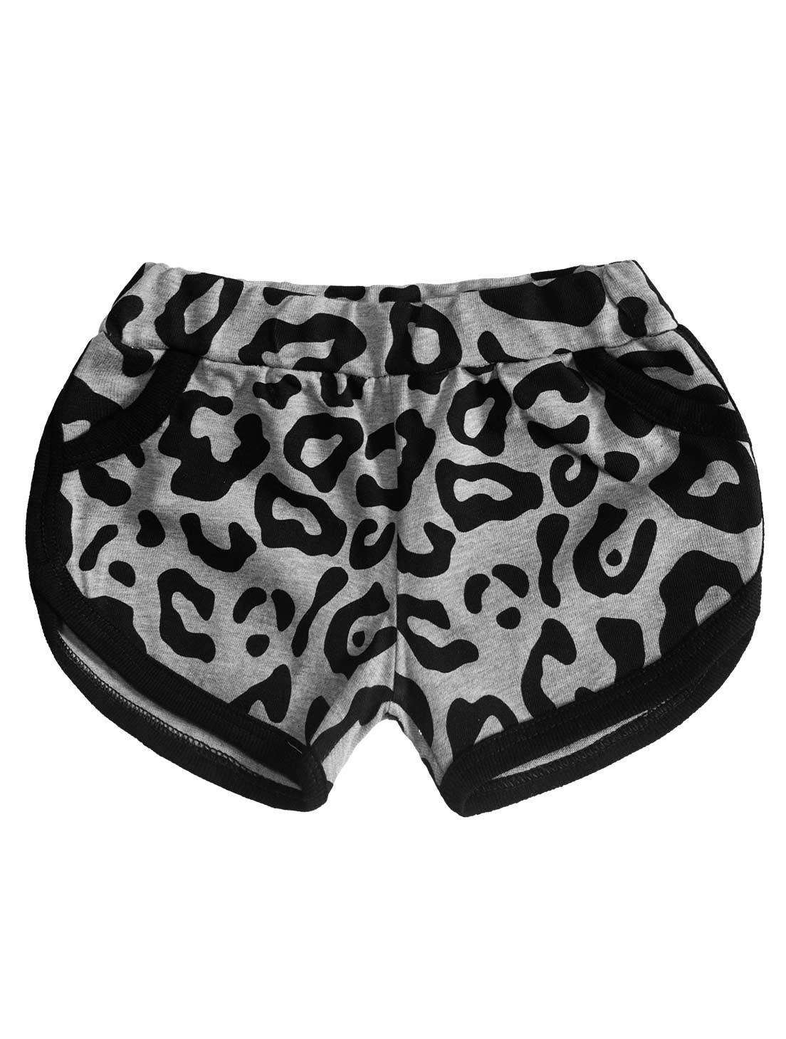 Pantalón Corto K Leopard Gris Jaspeado