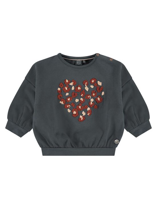 Sudadera corazon babyface Gris oscuro